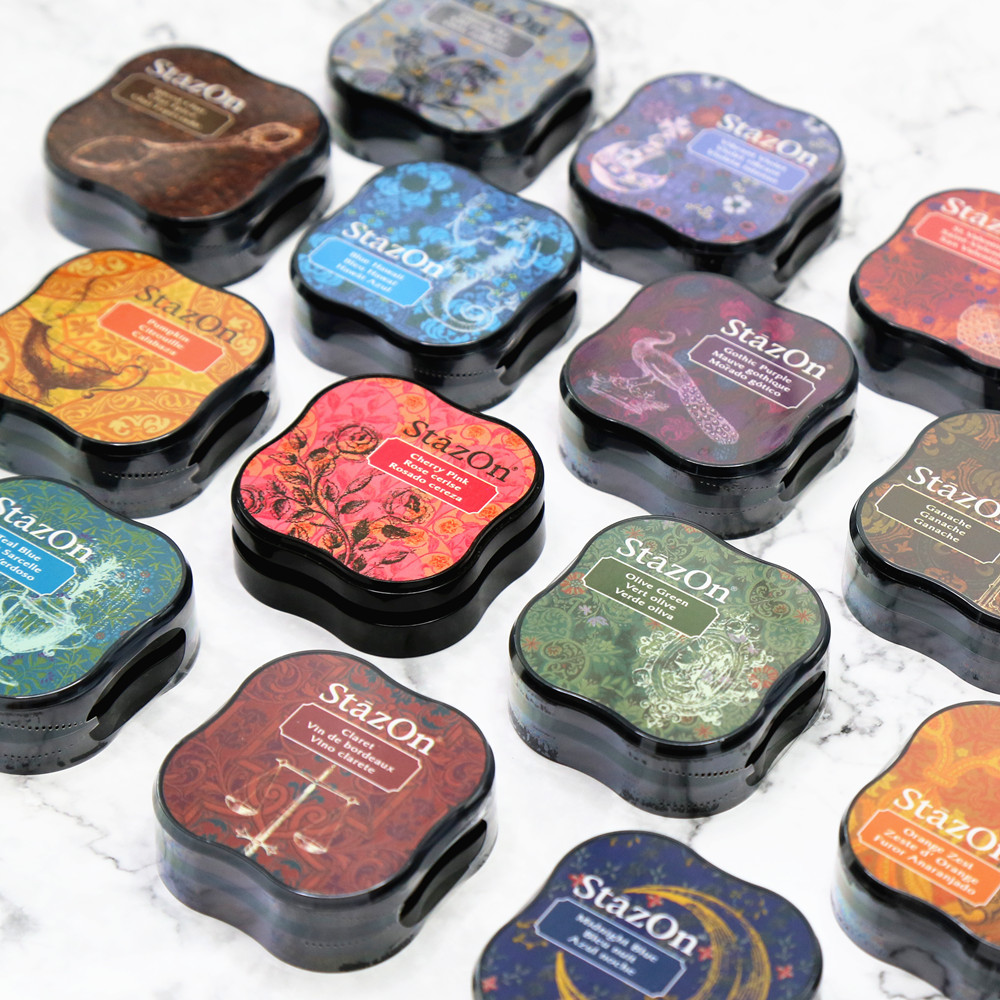 Stamping Ink Pad - Stazon 미니 고속 건조 오일 기반