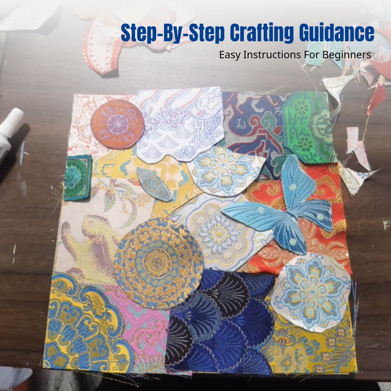 Art Craft Event - 송브로케이드 패치워크 DIY 공예 키트, 비즈