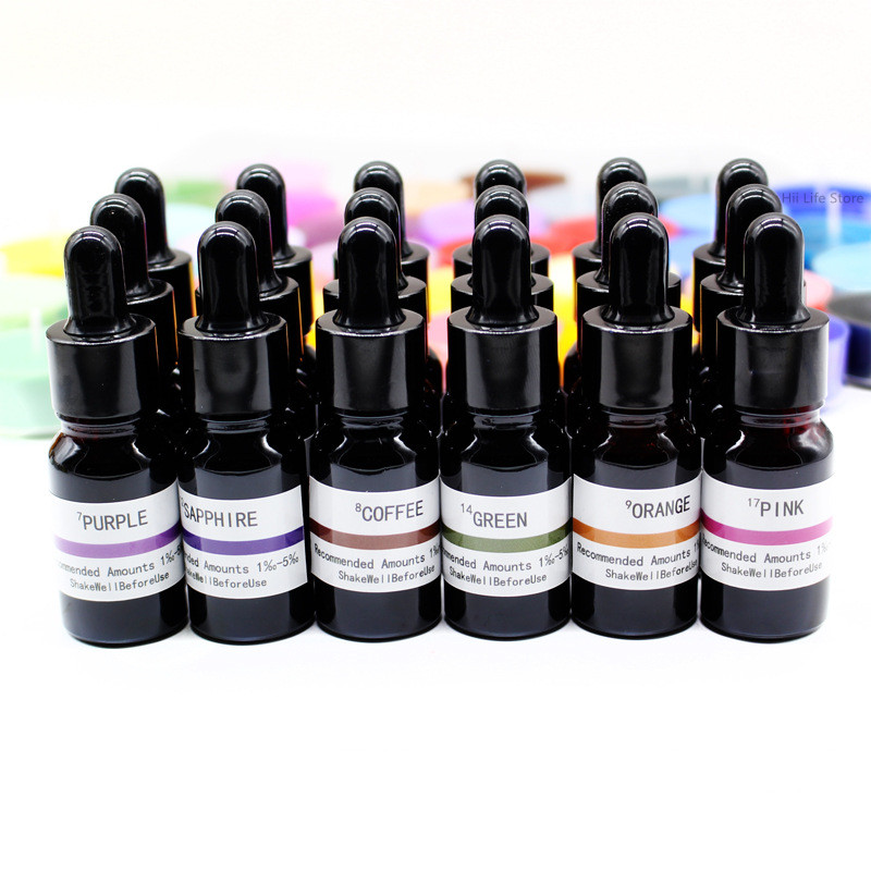 Resin Pigment Powder - 10ml 액상 캔들 염료 고농축 색소