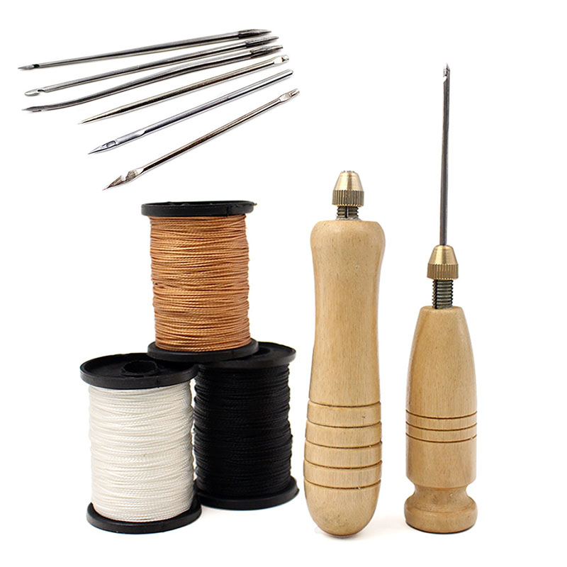 Leather Tooling Kit - 1세트 DIY 가죽 바느질용 아울 바늘