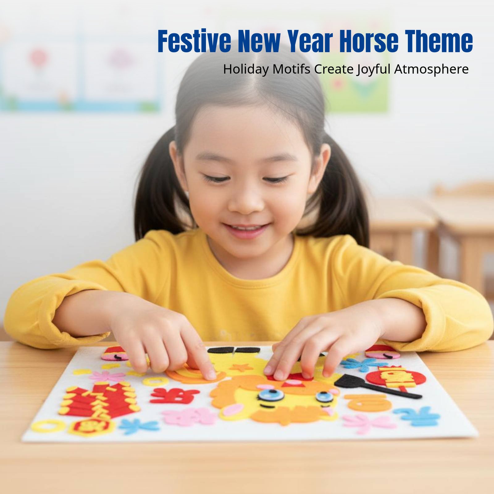 Art Craft Kits For Kids - 2026년 새해 DIY 패브릭 아트 스티커,
