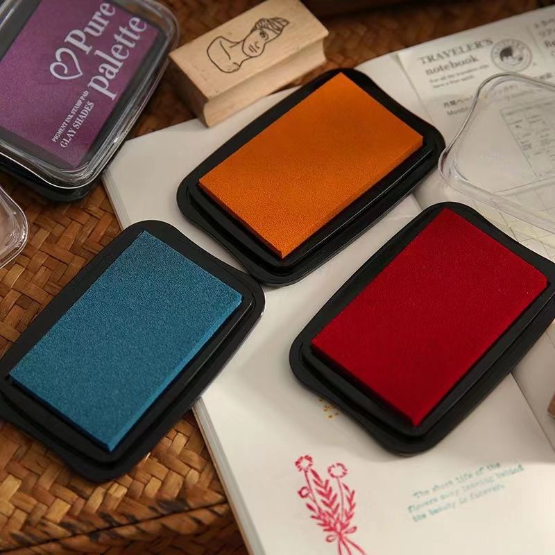 Stamping Ink Pad - 1PC 빈티지 컬러 잉크 패드 스크랩북킹
