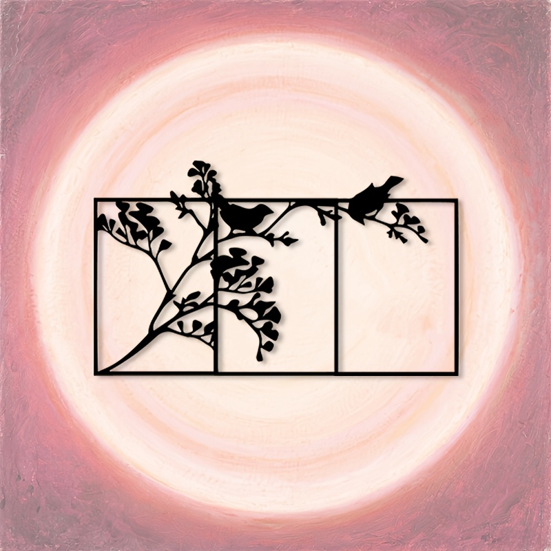 Art Craft Zoo - CIFBUY 금속 벽 장식 새 가지