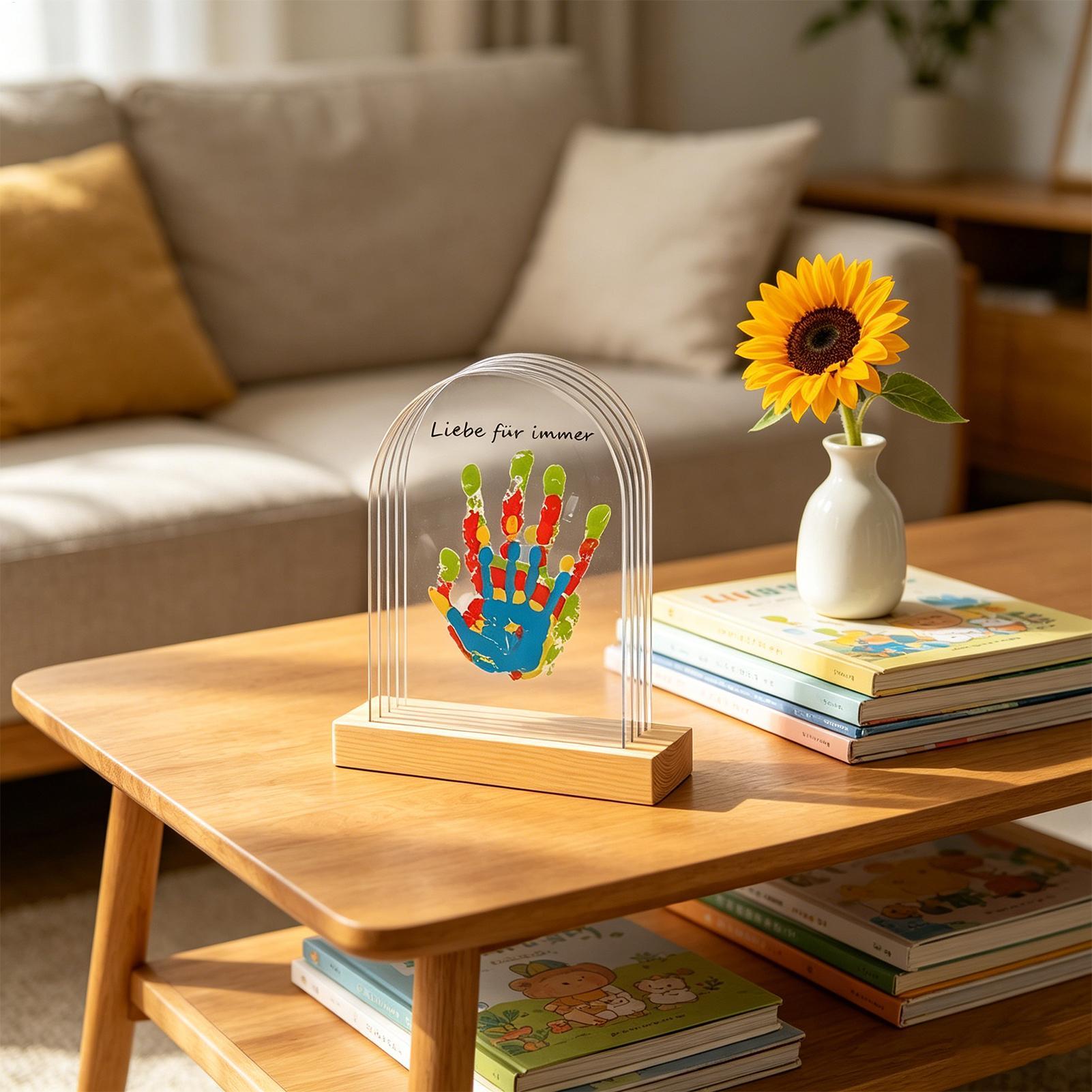 Art Craft Kits For Kids - 가족 손도장 키트 (조명 포함) 아트