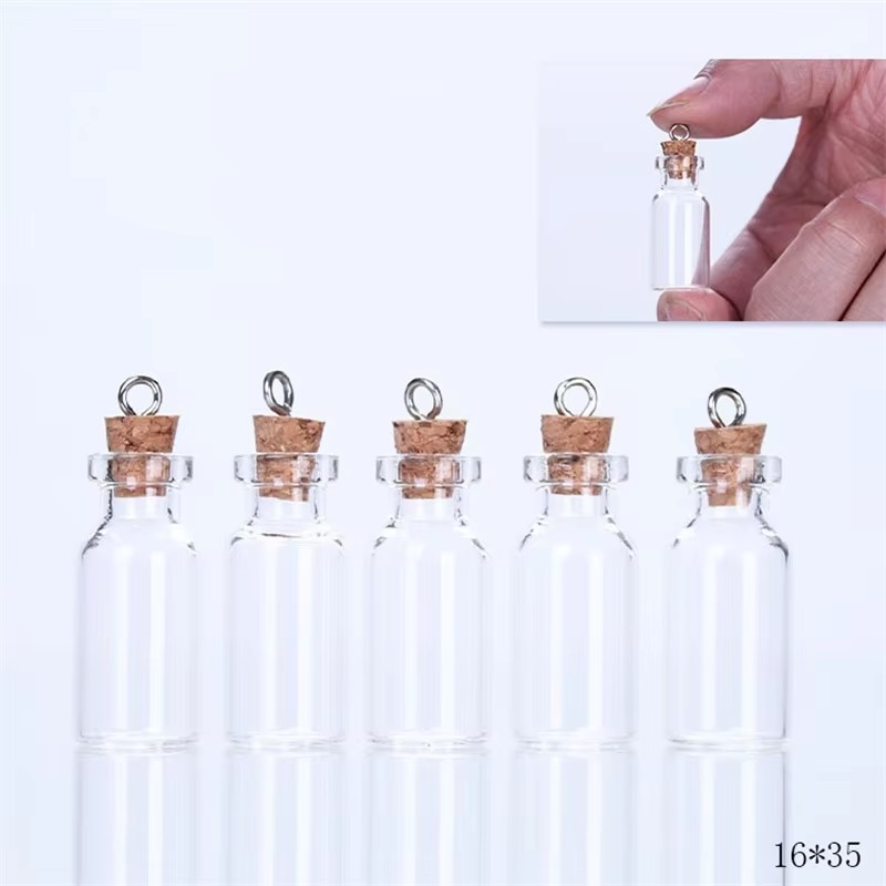 Art Craft Zoo - 600개 3ml 소형 미니 투명 유리병