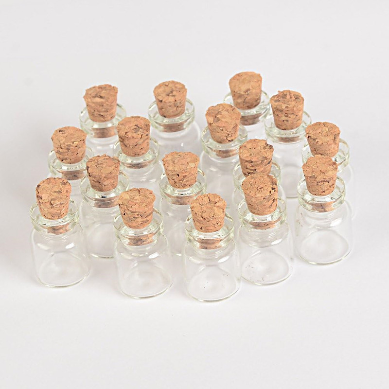 Art Craft Zoo - 400pcs 1ml 13x18mm 작은 미니 투명