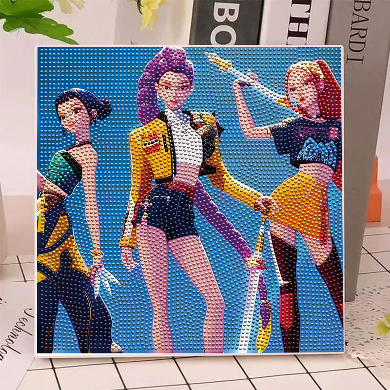 Craft Art Set - 애니메이션 헌터즈 걸스 루미 밀라 조이