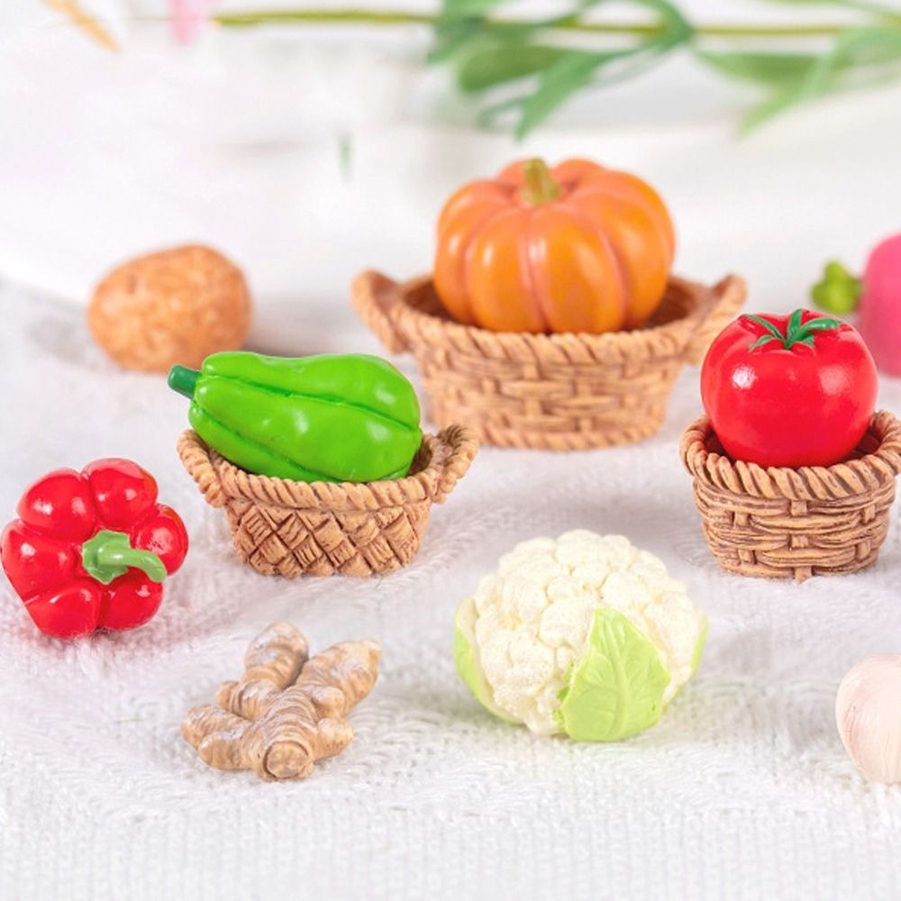 Art And Craft Vegetable - 귀여운 야채 인형 미니어처 송진 공예,