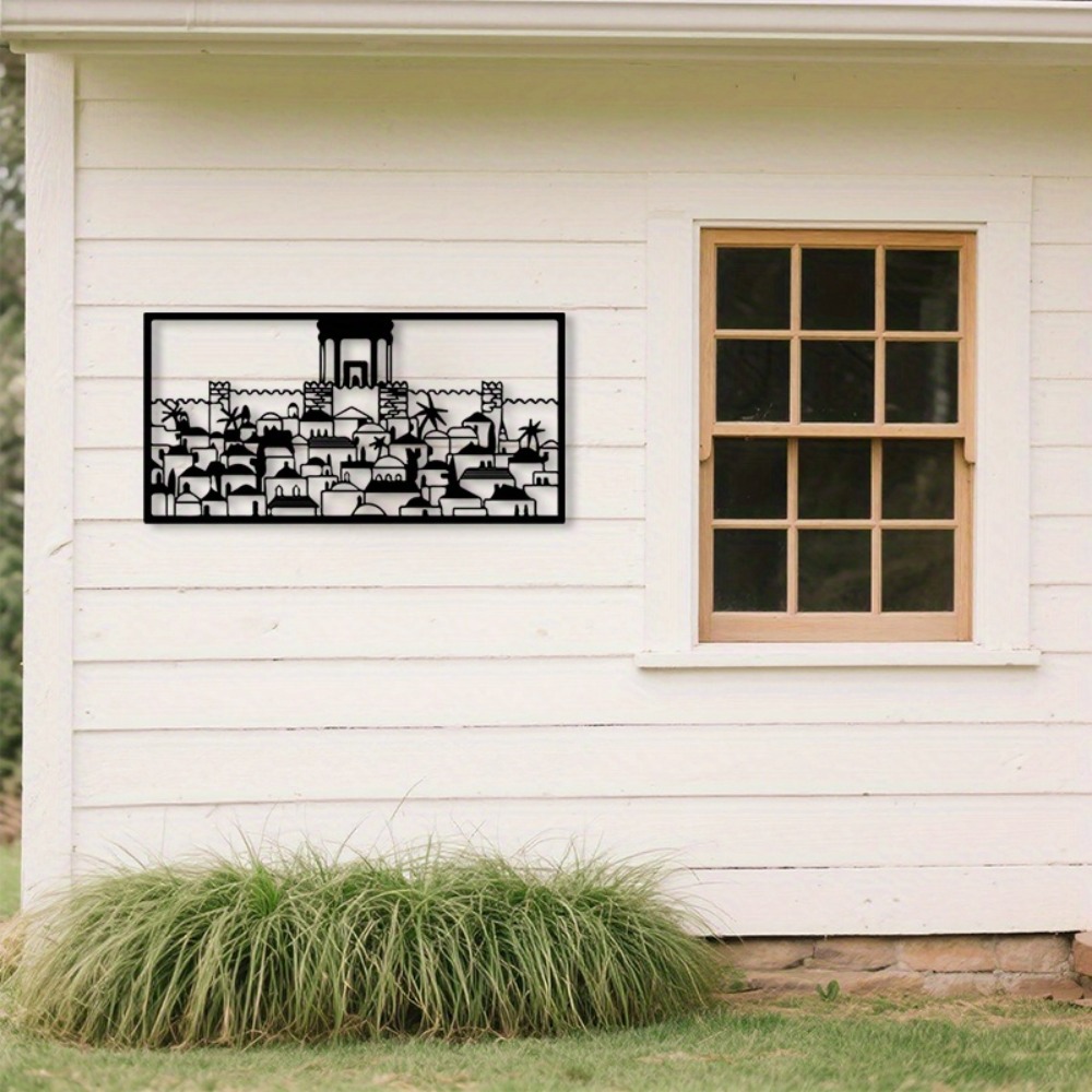 Art & Craft Clipart - CIFBUY 금속 벽 예술 예루살렘 벽화
