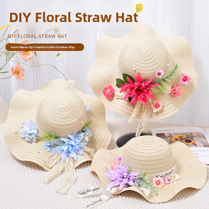 수제 꽃모자 DIY 재료 키트 드라이플라워 웨이브 그래 - Art Craft Event 리뷰 및 가격