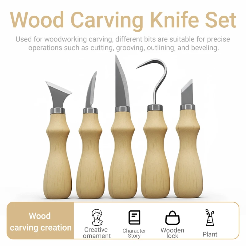 5종 목공 조각 도구 세트, 예술 공예 도구용 곡선형  - Craft Art Set 리뷰 및 가격