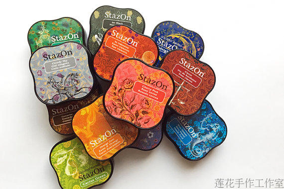 Stazon 미니 고속 건조 오일 기반 잉크 패드, 금 - Stamping Ink Pad 리뷰 및 가격