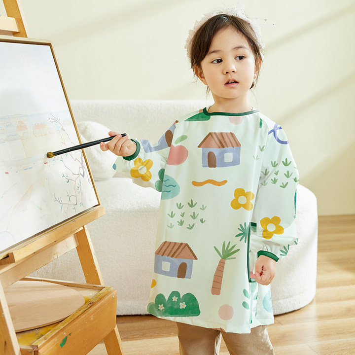 어린이 방수 미술 커버 셔츠 긴 소매 페인팅 앞치마 유 - Art Craft 4 Years Old 리뷰 및 가격