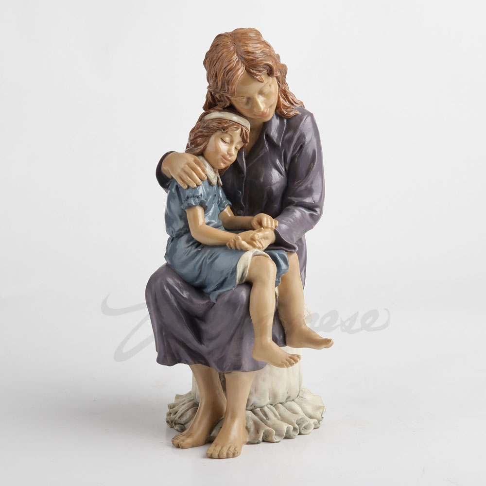 레진 소재의 엄마와 딸 포옹하는 모습 조각상, 따뜻한  - Art And Craft For Mother'S Day 리뷰 및 가격