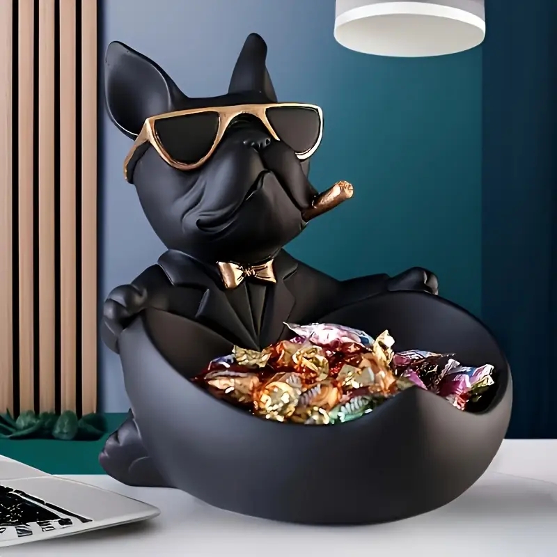 창의적인 선글라스를 쓴 멋진 개 조각상 불독 조각상 수 - Art And Craft Sunglasses 리뷰 및 가격