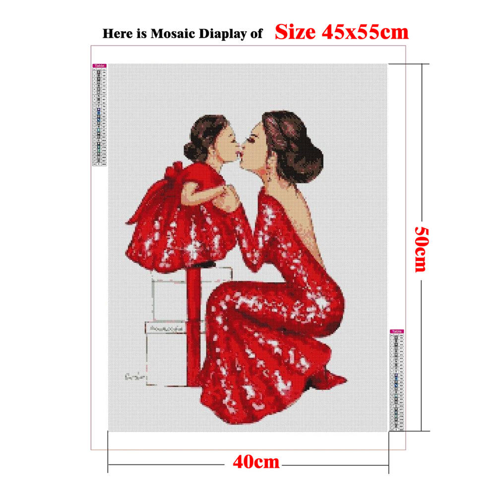 어머니 딸 아트 취미 5D DIY 다이아몬드 페인팅 모 - Art And Craft For Mother'S Day 리뷰 및 가격