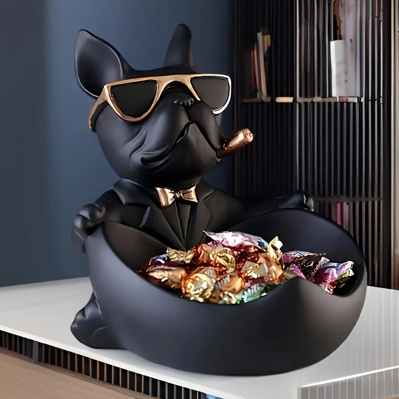 창의적인 선글라스를 쓴 멋진 강아지 조각상, 불독 조각 - Art And Craft Sunglasses 리뷰 및 가격