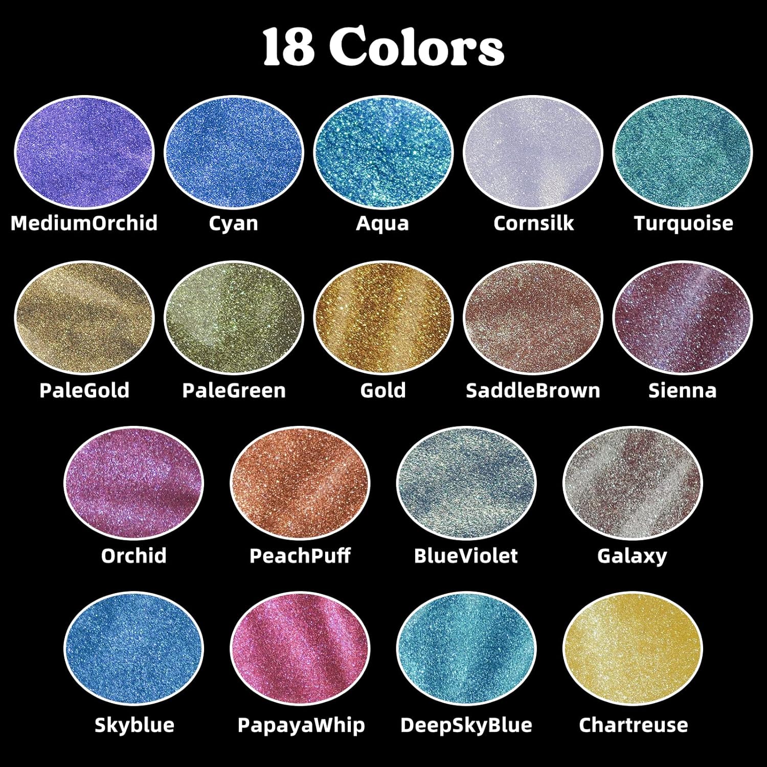 18색 카멜레온 마이카 파우더: DIY 레진 공예에 이 - Resin Pigment Powder 리뷰 및 가격