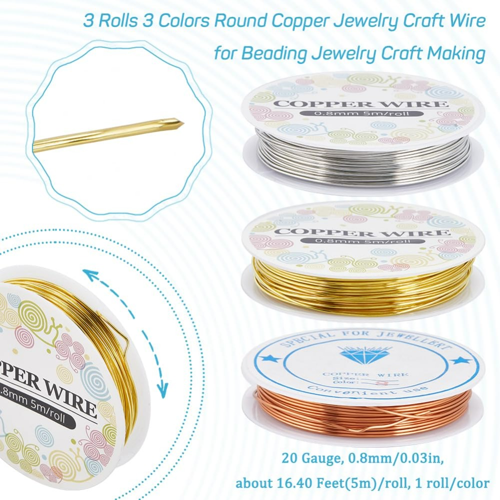 12.8M 구리 쥬얼리 와이어, 골드 실버 공예 와이어 - Art Craft Wire 리뷰 및 가격