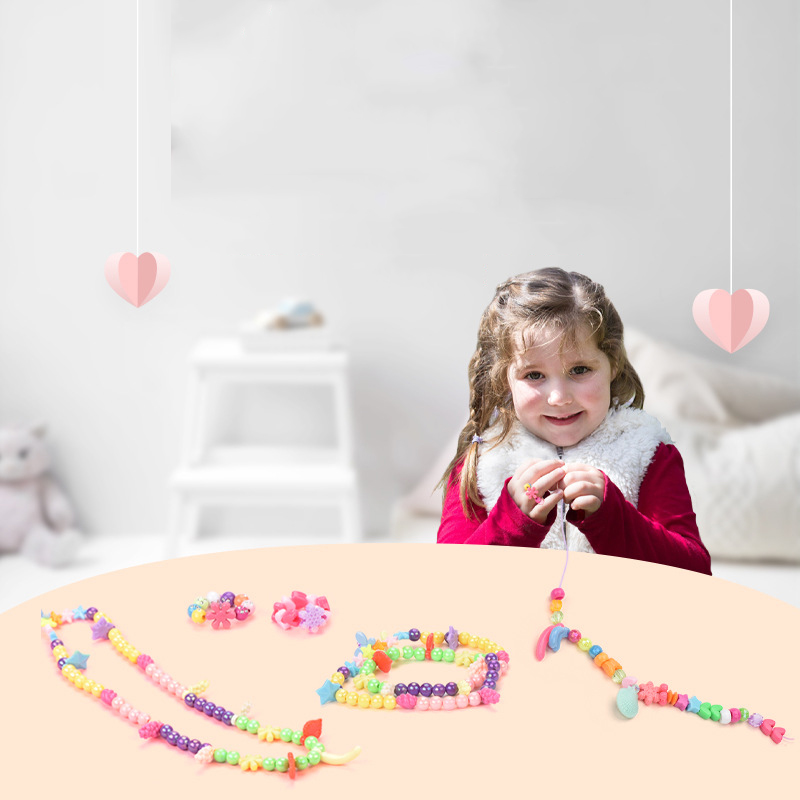 여자 DIY 구슬 세트 어린이를위한 보석 만들기 키트  - Art Craft Kits For Kids 리뷰 및 가격