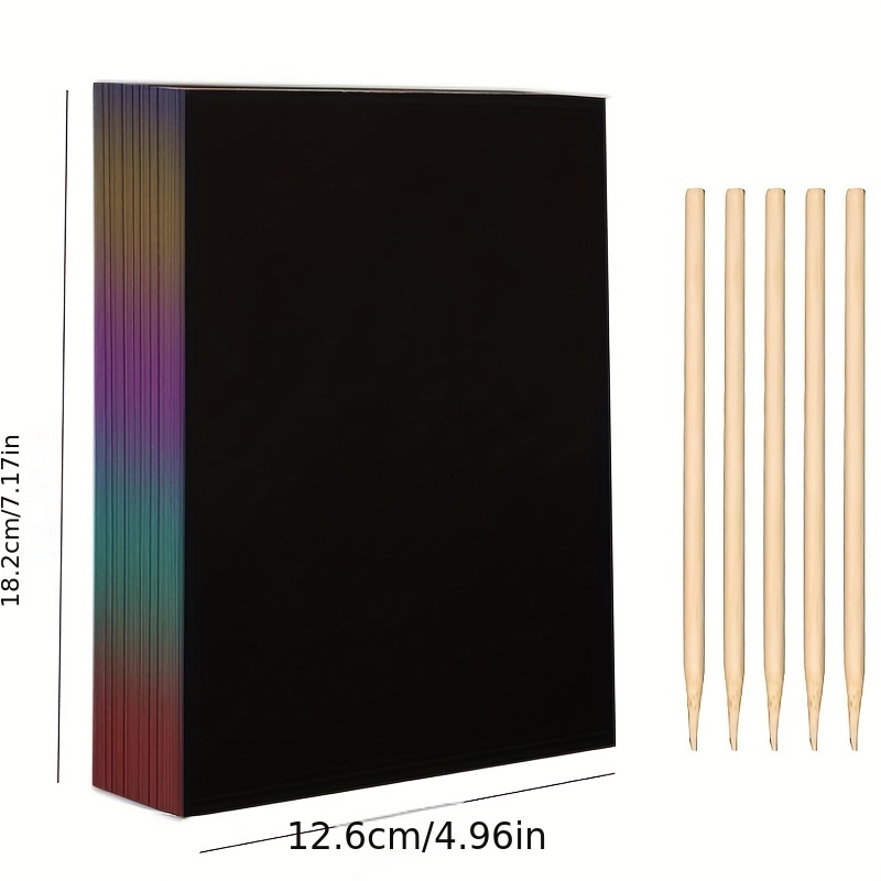 50개 스크래치 페이퍼 어린이용 레인보우 매직 스크래치 - Art Craft Kits For Kids 리뷰 및 가격