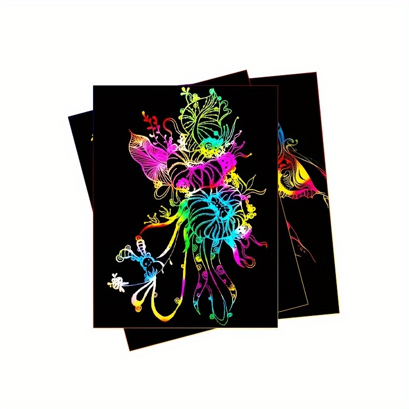 50개 스크래치 페이퍼 어린이용 레인보우 매직 스크래치 - Art Craft Kits For Kids 리뷰 및 가격