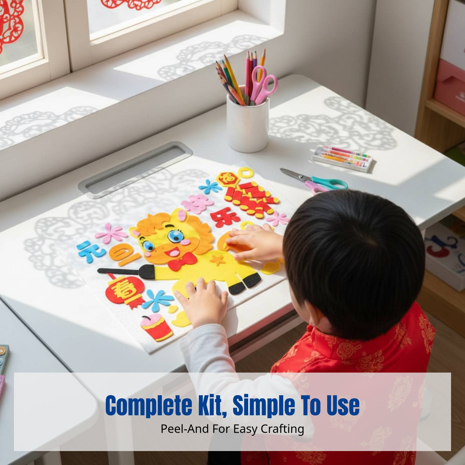 2026년 새해 DIY 패브릭 아트 스티커, 창의적인  - Art Craft Kits For Kids 리뷰 및 가격
