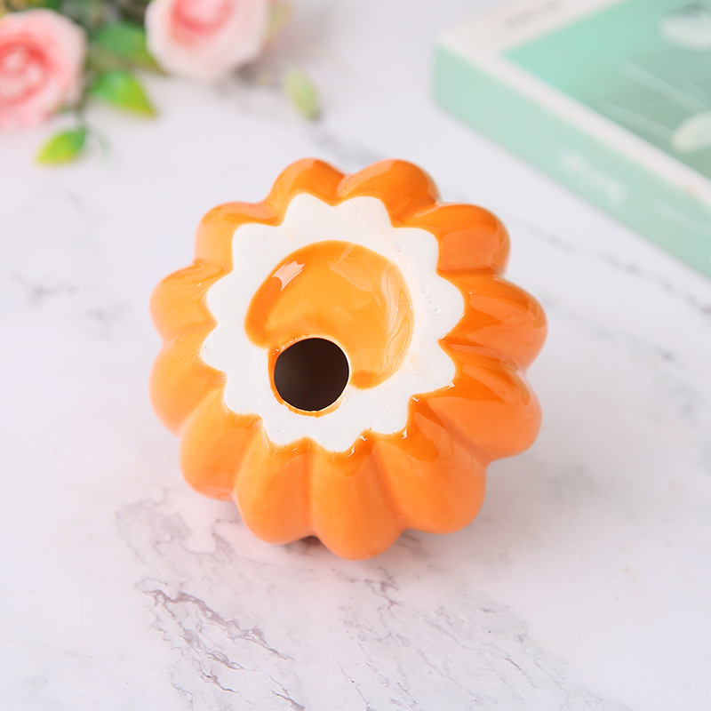 세라믹 재미있는 야채 호박 할로윈 장식품 홈 장식품 예 - Art And Craft Vegetable 리뷰 및 가격