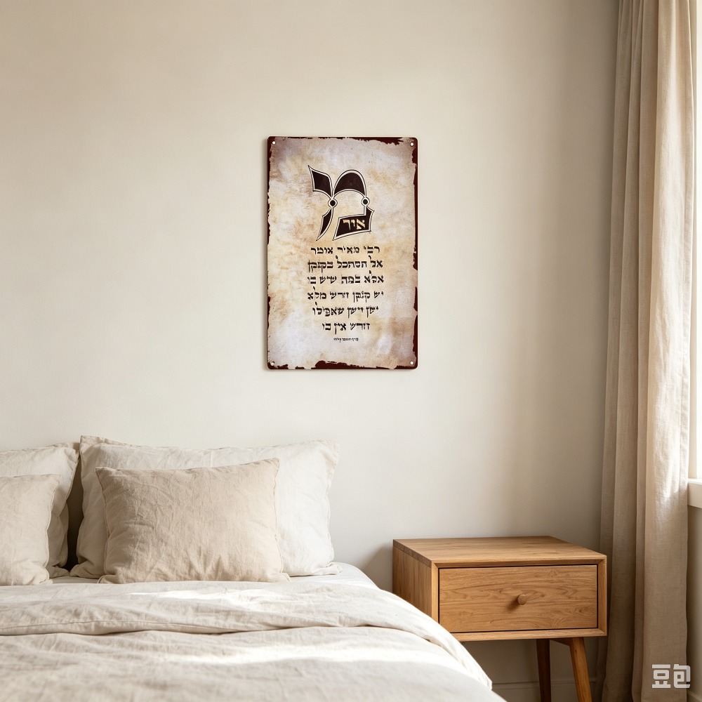 CIFBUY 빈티지 히브리어 토라 스크립트 알루미늄 벽 - Art & Craft Clipart 리뷰 및 가격