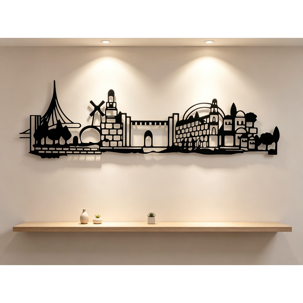 CIFBUY 금속 벽 장식 예술품, 예루살렘 스카이라인 - Art & Craft Clipart 리뷰 및 가격