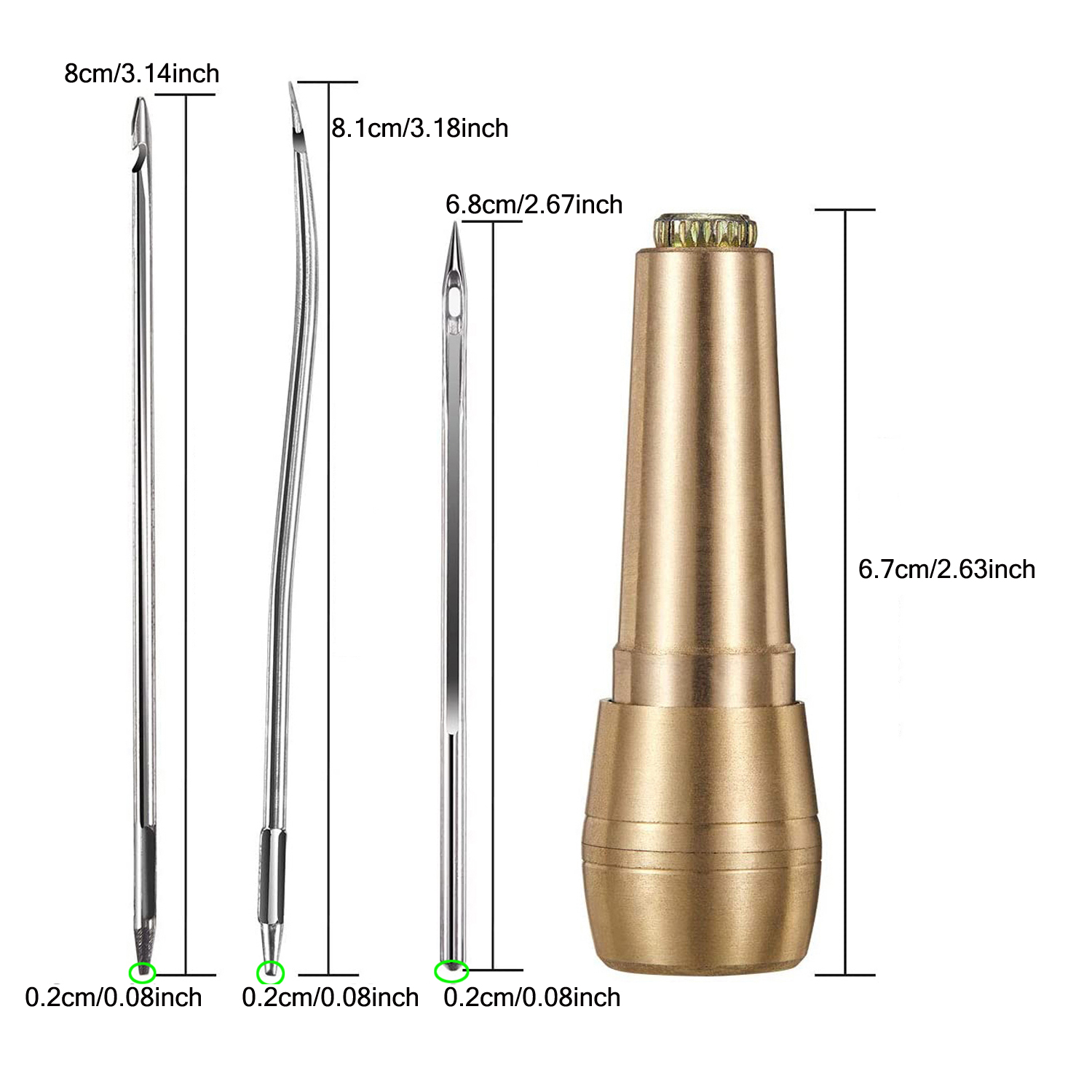 가죽 재봉 키트 DIY 가죽 재봉 송곳 바늘, 구리 손 - Leather Tooling Kit 리뷰 및 가격