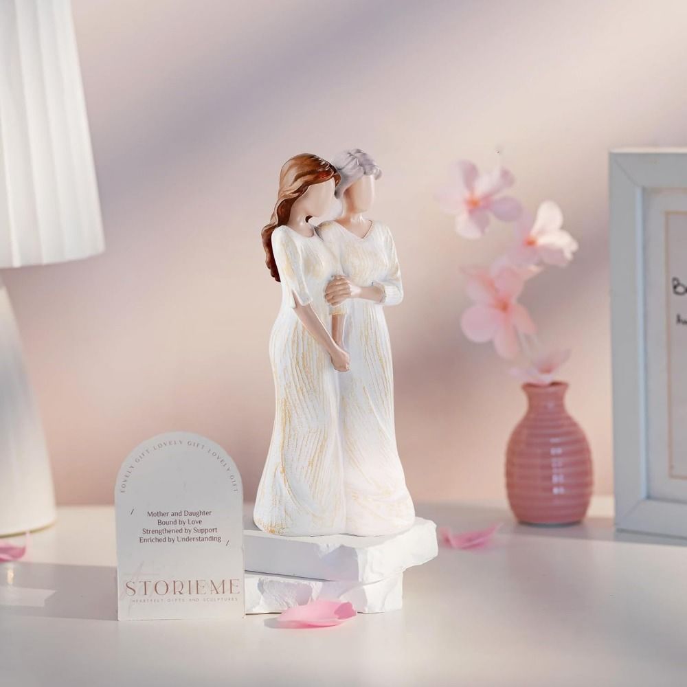 손으로 그린 엄마와 딸 조각상 레진 공예품 모던한 엄마 - Art And Craft For Mother'S Day 리뷰 및 가격