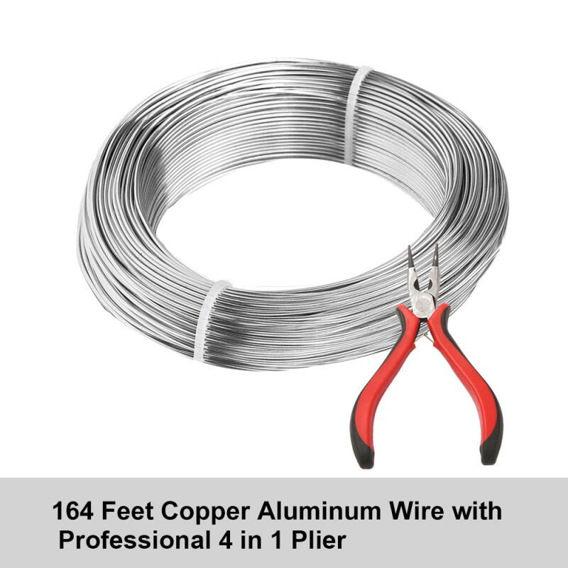 실버 알루미늄 와이어 0.8mm-1.4mm 50M 구부 - Art Craft Wire 리뷰 및 가격
