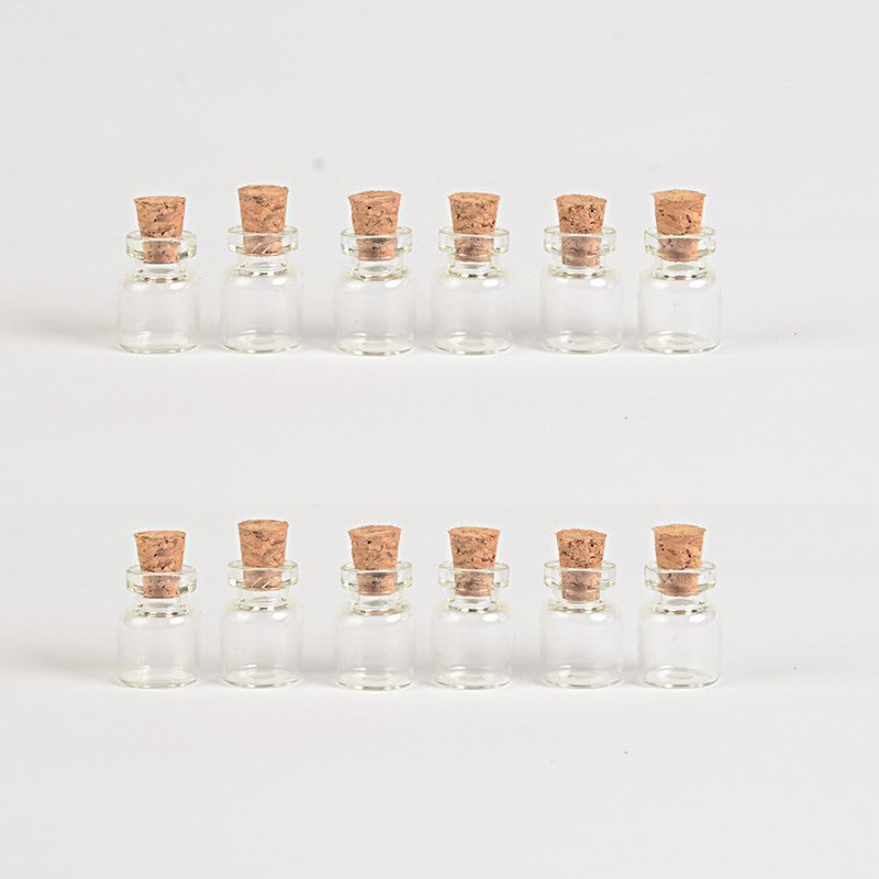 400pcs 1ml 13x18mm 작은 미니 투명 유리 - Art Craft Zoo 리뷰 및 가격