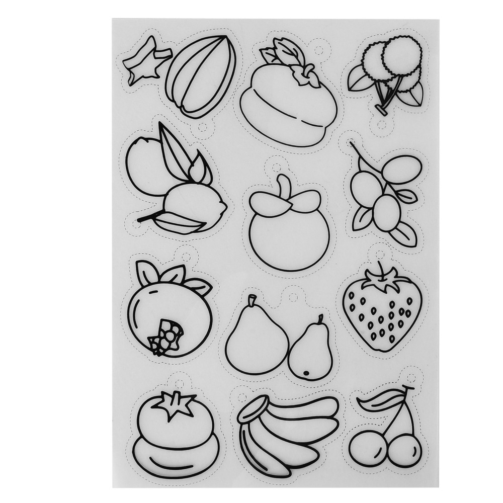 8pcs 과일 야채 패턴 열 수축 시트 색칠 가능한 시 - Art And Craft Vegetable 리뷰 및 가격