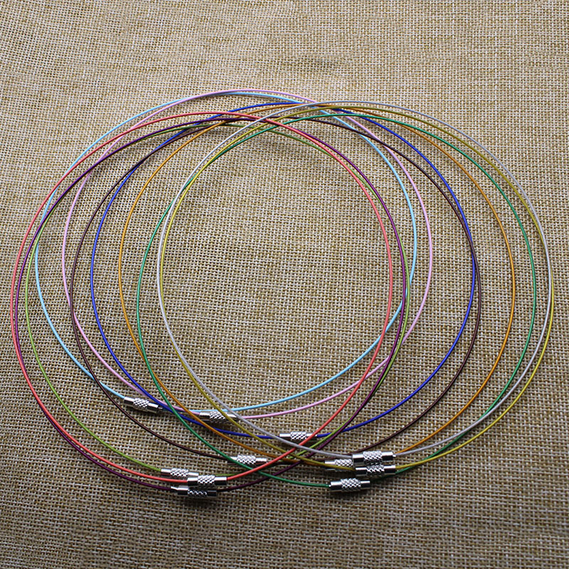 10 개/몫 1mm 스테인레스 스틸 초커 목걸이 DIY - Art Craft Wire 리뷰 및 가격