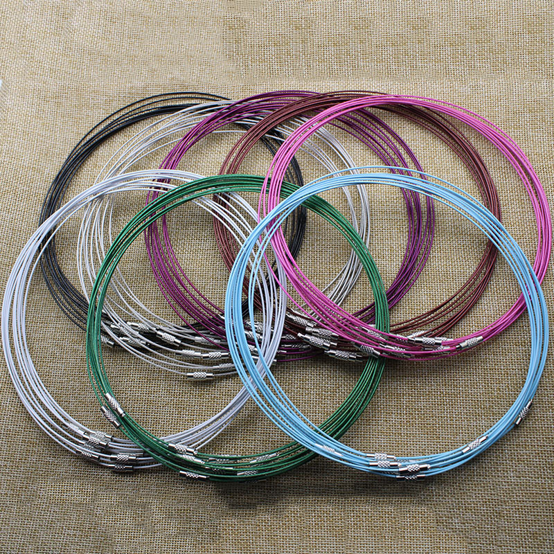 10 개/몫 1mm 스테인레스 스틸 초커 목걸이 DIY - Art Craft Wire 리뷰 및 가격