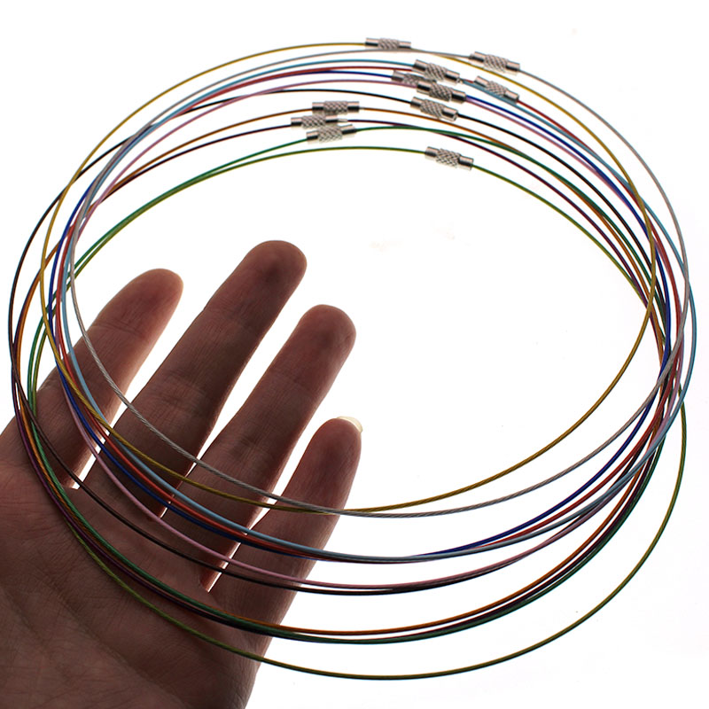 10 개/몫 1mm 스테인레스 스틸 초커 목걸이 DIY - Art Craft Wire 리뷰 및 가격