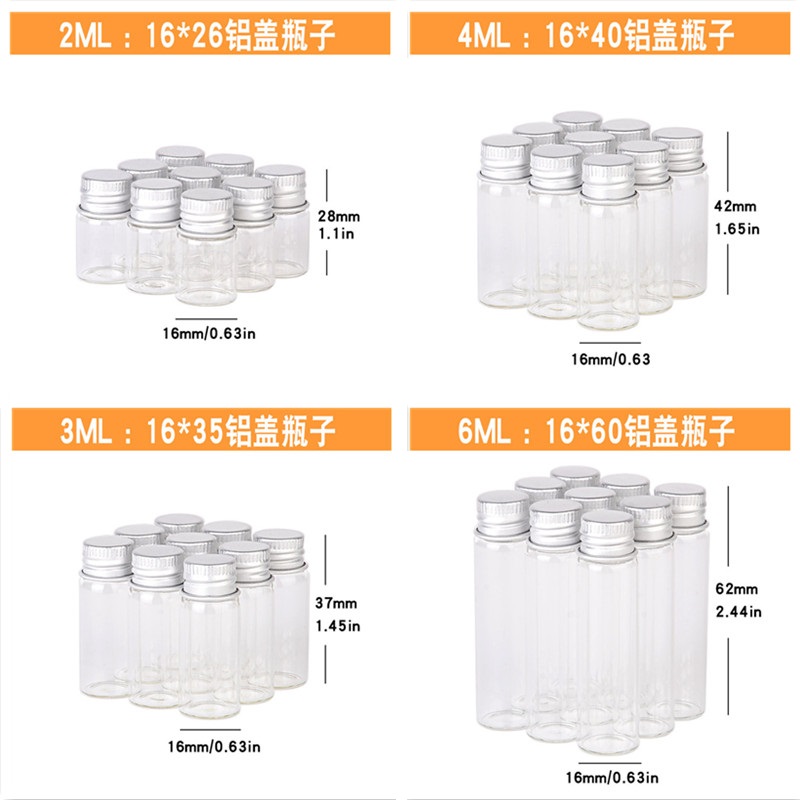 400pcs 2ml 4ml 6ml 유리 병 샘플 약병  - Art Craft Zoo 리뷰 및 가격