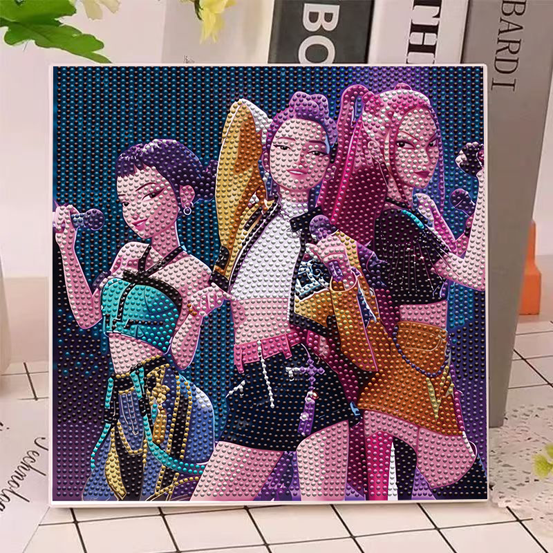 애니메이션 헌터즈 걸스 루미 밀라 조이 다이아몬드 페인 - Craft Art Set 리뷰 및 가격