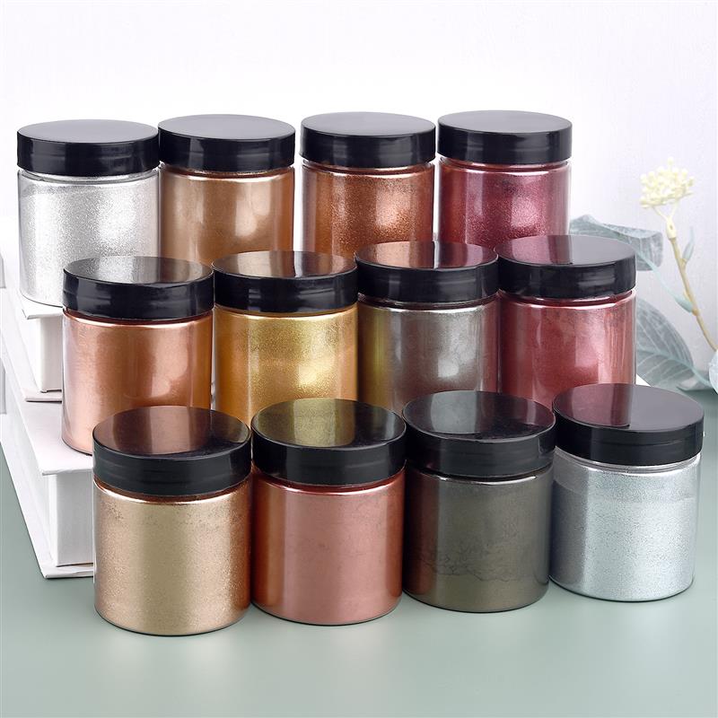 50g 쉬머 메탈릭 골드 실버 컬러 안료 진주 빛 착색 - Resin Pigment Powder 리뷰 및 가격