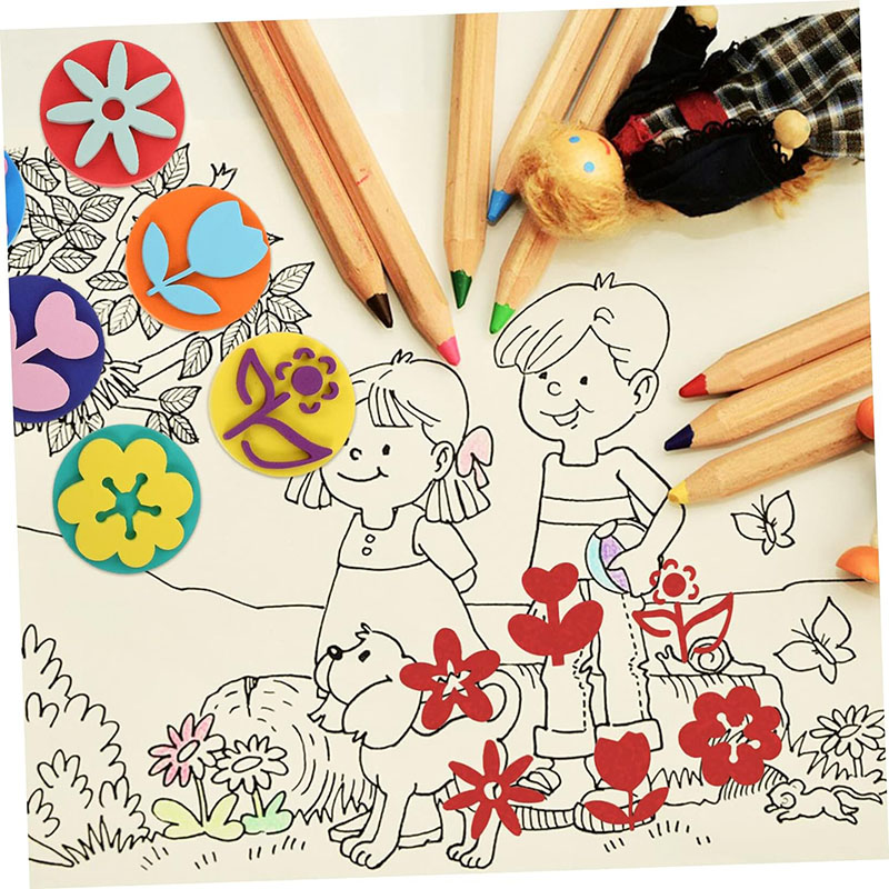 그림에 대 한 6 개/가방 거품 우표 귀여운 동물 미소 - Art Craft 4 Years Old 리뷰 및 가격