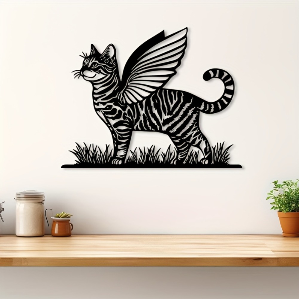 CIFBUY 금속 벽 장식 벵골 고양이 장식품 고양이  - Art Craft Zoo 리뷰 및 가격