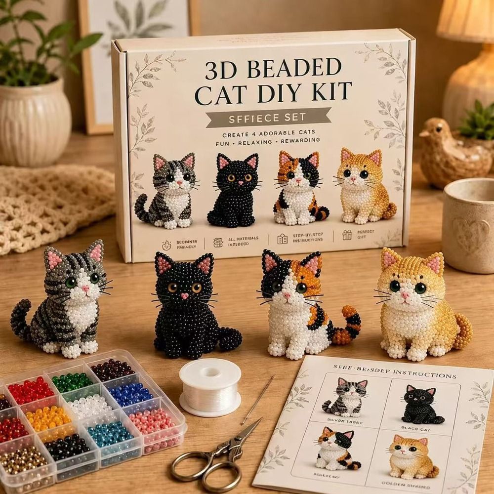 수제 DIY 동물 비즈 자수 키트, 다채로운 미니 비즈 - Art Craft Kits For Kids 리뷰 및 가격
