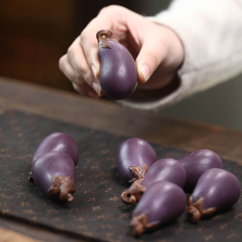 보라색 모래 가지 차 애완 동물 수제 생체 공학 식물  - Art And Craft Vegetable 리뷰 및 가격