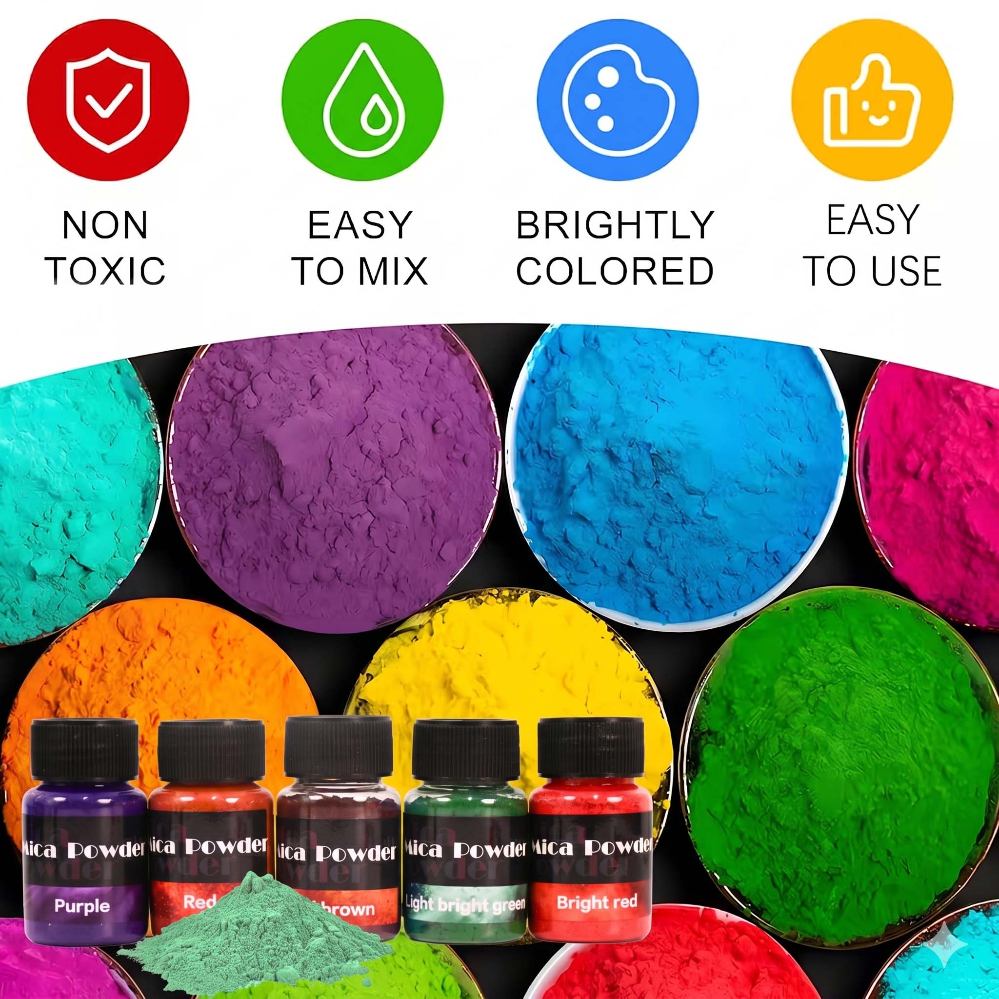 12색 석고 안료 분말 염료 DIY 공예 수지 콘크리트 - Resin Pigment Powder 리뷰 및 가격