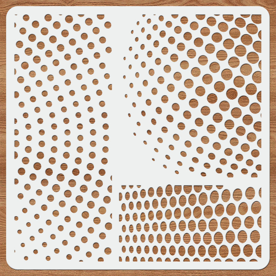 1PC 하프톤 도트 스텐실 – 벽 예술, 스프레이 배경 - Art Craft Template 리뷰 및 가격