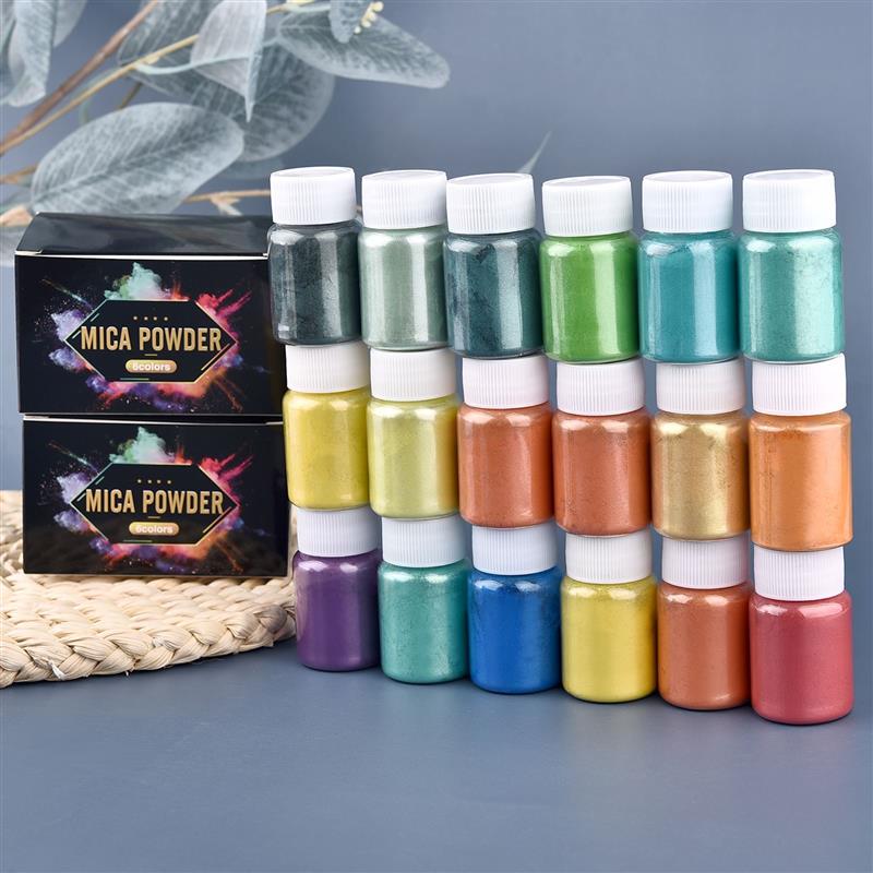 6 Pcs-Set 에폭시 수지 염료 운모 분말 분말 안 - Resin Pigment Powder 리뷰 및 가격