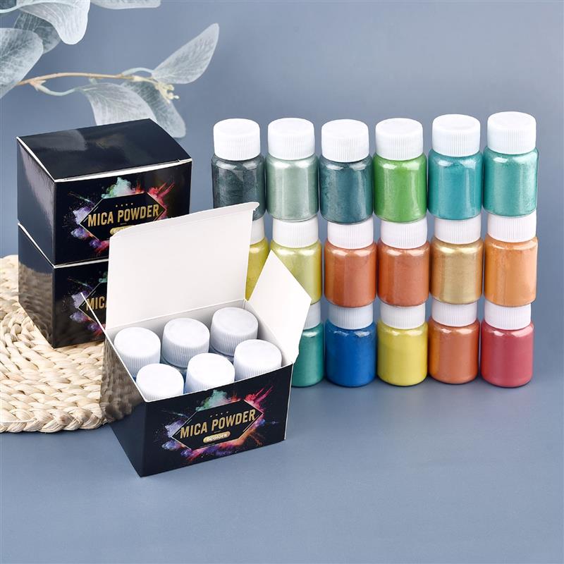 6 Pcs-Set 에폭시 수지 염료 운모 분말 분말 안 - Resin Pigment Powder 리뷰 및 가격