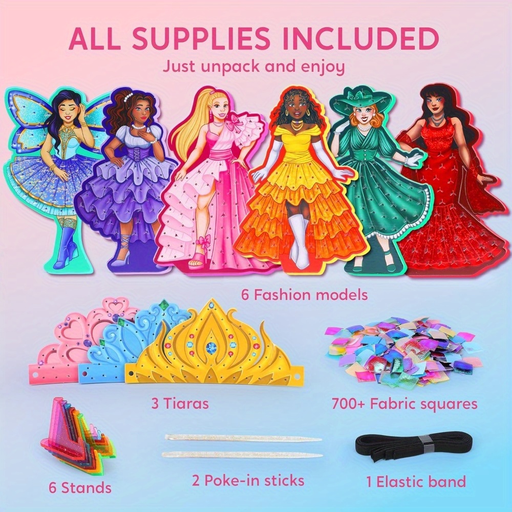 4-8세 어린이를 위한 재미있는 공예품, 공주 드레스업 - Art Craft Kits For Kids 리뷰 및 가격